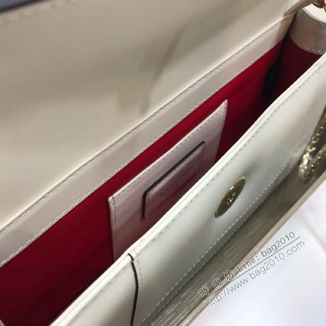 Bvlgari女包 寶格麗經典單層升級版手拿包 B286167 Serpenti琺瑯蛇頭包 可手拿斜挎款  fyd1479